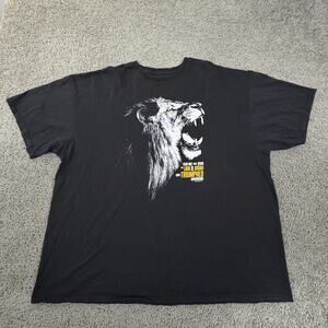 Lion Of Judah Christian Shirt Mens 4XL Black Light Source Jesus Graphic Tee